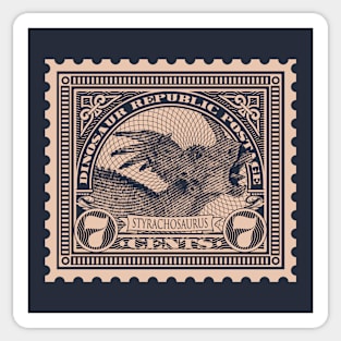 Dinosaur Republic Postage Stamp - Styrachosaurus Sticker